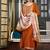 Viscose Rayon Orange Color Embroidery Kurta Set