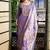 Viscose Rayon Lavendar Color Embroidery Kurta Set