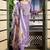 Viscose Rayon Lavendar Color Embroidery Kurta Set
