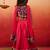 girls' purple crepe lehenga set with paisley embroidery - navratri collection