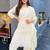 Ivory embroidered Kurti Pant Set