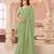 light green rainbow georgett silk blend with embroidery with unstitched blouse