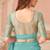 skyblue rainbow georgett silk blend with embroidery with unstitched blouse