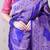 violet soft art silk saree with unstiched blouse