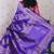 violet soft art silk saree with unstiched blouse
