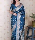 rama banarasi soft art silk saree with unstiched blouse