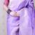 lavender soft art silk saree with unstiched blouse