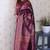 dark wine soft art silk saree with unstiched blouse