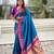 rama paithani saree with unstiched blouse