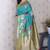 sky soft art silk saree with unstiched blouse