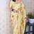 light yellow soft art silk saree with unstiched blouse