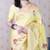 light yellow soft art silk saree with unstiched blouse
