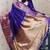 violet soft art silk saree with unstiched blouse