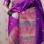 purple soft art silk saree with unstiched blouse