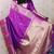 purple soft art silk saree with unstiched blouse
