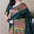 green soft art silk saree with unstiched blouse
