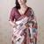 maroon katki art silk saree with unstiched blouse
