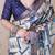 blue katki art silk saree with unstiched blouse