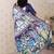 blue katki art silk saree with unstiched blouse