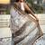 mehendi soft chanderi crush saree with unstiched blouse