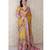 gold tussar art silk saree with unstiched blouse