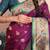 violet paithani saree with unstiched blouse