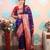 purple paithani saree with unstiched blouse