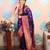 purple paithani saree with unstiched blouse