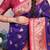 purple paithani saree with unstiched blouse