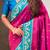 magenta paithani saree with unstiched blouse