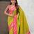 mehendi paithani saree with unstiched blouse