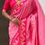 baby pink paithani saree with unstiched blouse