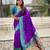 purple paithani saree with unstiched blouse