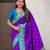 purple paithani saree with unstiched blouse