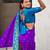 purple paithani saree with unstiched blouse