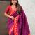 magenta paithani saree with unstiched blouse