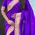 dark purple soft art silk saree with unstiched blouse