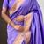 lavender soft art silk saree with unstiched blouse
