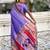 lavender soft art silk saree with unstiched blouse