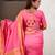 pink soft art silk saree with unstiched blouse