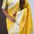 yellow paithani saree with unstiched blouse