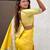 yellow paithani saree with unstiched blouse
