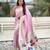 violet paithani saree with unstiched blouse