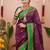 wine green soft art silk saree with unstiched blouse