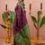 wine green soft art silk saree with unstiched blouse