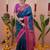 rama pink soft art silk saree with unstiched blouse