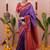 purple soft art silk saree with unstiched blouse