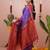 purple soft art silk saree with unstiched blouse