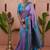 lavender sky soft art silk saree with unstiched blouse