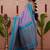 lavender sky soft art silk saree with unstiched blouse